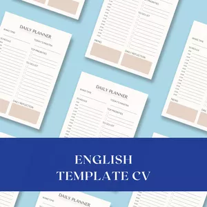 Cover image for Ebook Modelo de Currículo Profissional Inglês