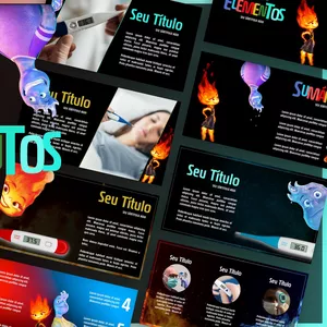 Imagem de capa para o Curso online Elementos - Template de PowerPoint