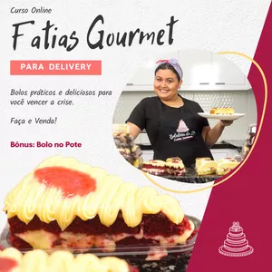 Imagem de Curso fatias gourmet para delivery  criado por Zaine na hotmart