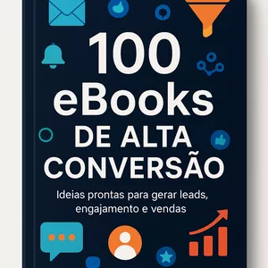 Imagem de capa para o Ebook 100 eBooks Que Vendem: Modelos de Alta Conversão Prontos para Usar