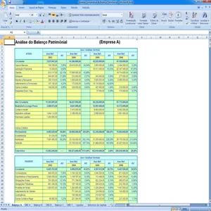 Imagem de capa para o Curso online Planilha Excel Análise Comparativa de Balanço Patrimonial