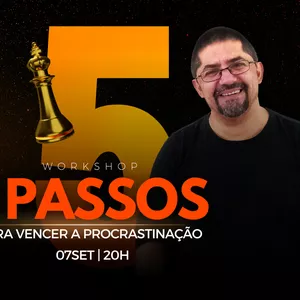 Imagem de capa para o Curso online 5 Passos para Vencer a Procrastinação