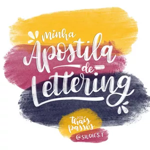 Imagem de capa para o Ebook Apostila de Lettering | @studies.t