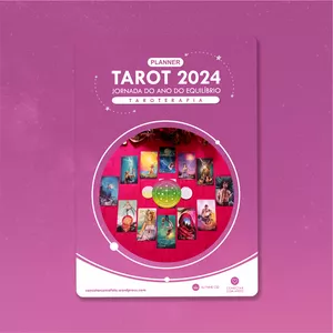 Imagem de capa para o Ebook Planner Tarot 2024 - Conectar com Afeto