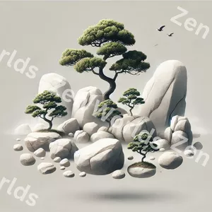 Cover image for Online course Zen Worlds: Floating Art Collection for Desktop