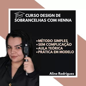 Curso Curso de Design De Sobrancelhas com Henna 