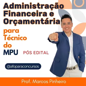 Imagem de capa para o Curso online Administração Financeira e Orçamentária para Técnico do MPU