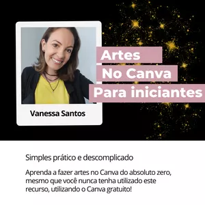 Imagem de capa para o Curso online Faça artes no Canva e deixe suas redes sociais profissionais