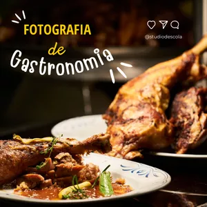 Imagem de capa para o Curso online Fotografia de Gastronomia (Foto-Gastrô)