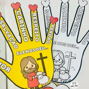 Imagem de capa para o Ebook Atividade e lembrancinha Ele nos deu.. 🤍