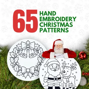 Cover image for Ebook 65 Hand Embroidery Christmas Patterns