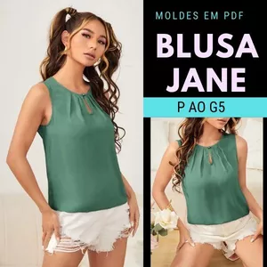 Imagem de capa para o Ebook Molde Blusa Jane