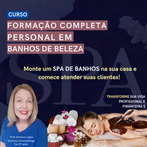 Imagem de capa para o Curso online SEJA UMA PERSONAL EM BANHOS DE LUA E BELEZA 