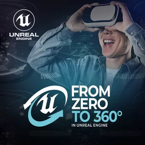 Cover image for Online course FROM ZERO TO 360° PROJECT IN UNREAL ENGINE 5
