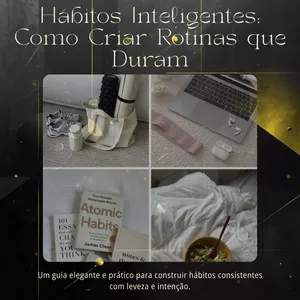 Imagem de capa para o Ebook Hábitos Inteligentes: Como Criar Rotinas que Duram