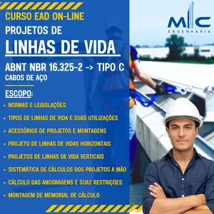 Imagem de capa para o Curso online Projetos de Linha de Vida - ABNT NBR 16.325-2 - Tipo C