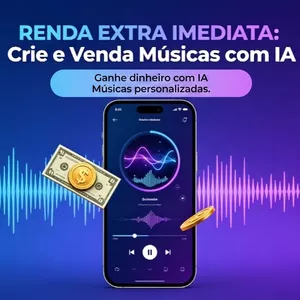Imagem de - Nome:  Renda Extra Imediata: Crie e Venda Músicas com IA criado por ELISEU na hotmart