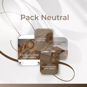 Imagem de capa para o Curso online Pack Neutral: Templates Profissionais e Minimalistas