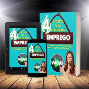 Imagem de capa para o Ebook 4 Passos para conquistar EMPREGO