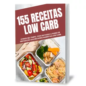 Imagem de capa para o Ebook 155 Receitas Low Carb