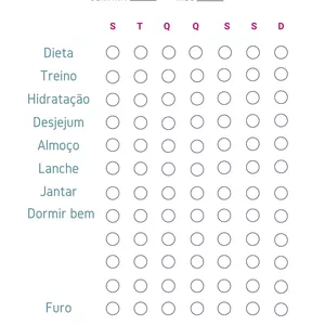 Imagem de capa para o Ebook Planner de Controle de hábitos saudáveis.