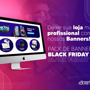 Imagem de capa para o Curso online Pack de 15 Banners E-commerce - Black Friday