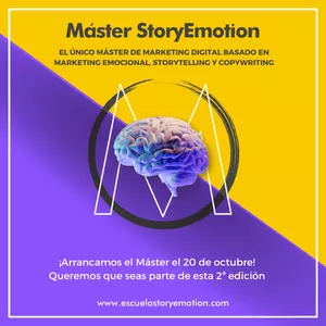 Imagen de portada para Curso online Máster StoryEmotion. El único Máster de Marketing Digital y Comunicación basado en Marketing Emocional, Storytelling y Copywriting.