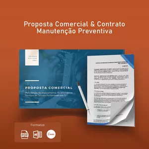 Imagem de capa para o Ebook Proposta Comercial e Contrato de Manutenção Preventiva de Informática