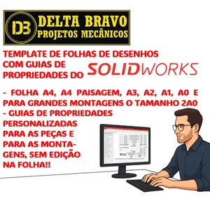 Imagem de capa para o Ebook Template de Folhas com Guias de Propriedades Personalizadas para Solid Works