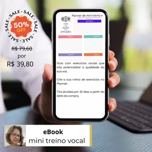 Imagem de capa para o Curso online MINI TREINO VOCAL