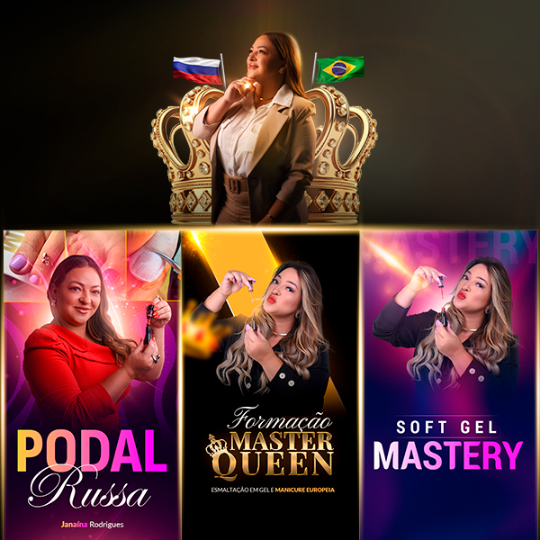COMBO 3 EM 1: Manicure Reconhecida | Formação Master Queen + Podal Russa + SoftGel Mastery Curso diário - DIcas