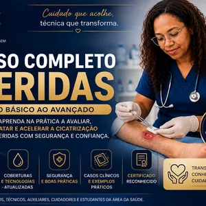 Imagem do curso TRATAMENTO DE FERIDAS E TROCA DE CURATIVOS PARA ENFERMAGEM