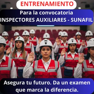 Imagen de portada para Curso online ENTRENAMIENTO para la convocatoria de INSPECTORES AUXILIARES - SUNAFIL