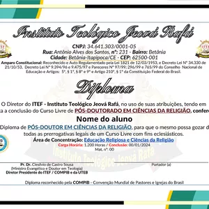 Imagem de capa para o Ebook PÓS-DOUTORADO EM CIÊNCIAS DA RELIGIÃO - LIVRE