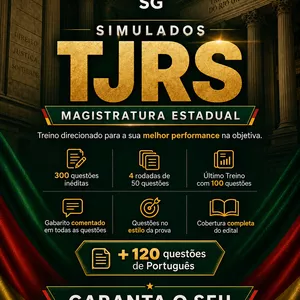 Imagem de TJRS 2026 — Simulados Magistratura Estadual criado por Santo Graal Jurídico na hotmart