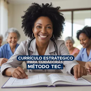 Imagem de capa para o Curso online Mini Curso: Currículo Estratégico para Cuidadoras Método TEC