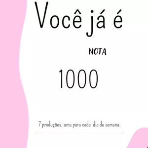 Imagem de capa para o Ebook Você já é nota 1000.