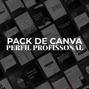 Imagem de capa para o Curso online Pack de Canva Perfil Profissional