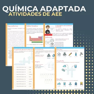 Imagem de capa para o Ebook Química adaptada: atividades de AEE