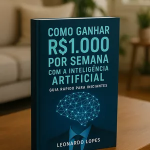 Imagem de capa para o Ebook Como ganhar R$ 1000 por Semana com a Inteligência Artificial