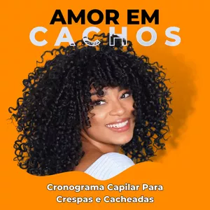 Imagem de capa para o Ebook Cronograma Capilar - Amor em Cachos 
