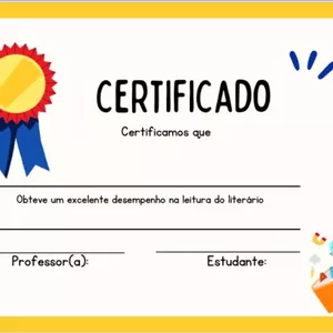 Imagem de capa para o Ebook CERTIFICADO DE LEITURA