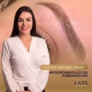 Imagem de capa para o Curso online PMU EXPERT EYEBROW - Micropigmentação de Sobrancelhas por Laís Lima