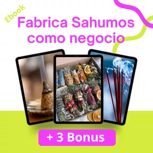 Imagen de portada para Ebook Fabrica Sahúmos y sahumerios Naturales como Negocio 