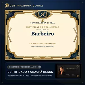 Imagem do curso 🔥 BOLSA 100% [APLICADA] - [MATRÍCULA] CURSO DE FORMAÇÃO EM BARBEIRO - ACESSO VITALÍCIO - CRACHÁ BLACK + REGISTRO - CASHBACK R$ 25 - BÔNUS APOSTILA EXTRA - CG