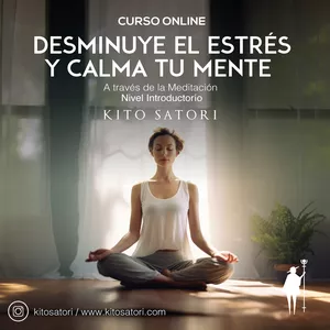 Imagen de portada para Curso online Disminuir el estrés y Calmar tu Mente a través de la meditación Curso Online (Nivel introducción)