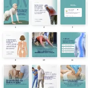 Imagem de capa para o Curso online PACK CANVA FISIO- ORTOPÉDICA COLUNA VERTEBRAL