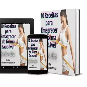 Imagem de capa para o Ebook 10 Receitas para Emagrecer de forma Saudável 