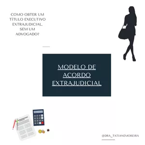 Imagem de capa para o Curso online MODELO DE ACORDO EXTRAJUDICIAL - TÍTULO EXECUTIVO EXTRAJUDICIAL - ARTIGO 784, III, DO CÓDIGO DE PROCESSO CIVIL 