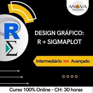 Imagem de capa para o Curso online Design Gráfico: R + SIGMAPLOT